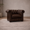 Fauteuil Chesterfield Winchester capitonné