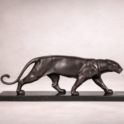 Panthère en Bronze Style Art Déco