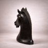 Buste de Cheval en Bronze | Sculpture Équestre Élégante et Raffinée