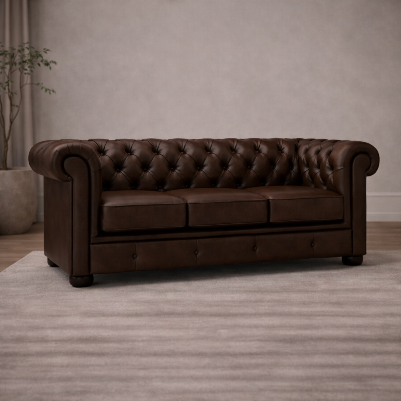 Canapé Chesterfield Winchester 3 places cuir