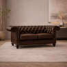 Canapé Chesterfield Allingham 2 places cuir