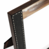 Cadre photo Dorotea en ébène, corne et cuir – Cadre luxe artisanal