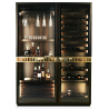 Cave à vin Manhattan en ébène Makassar – Armoire à vin luxe design