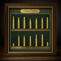 Cadre British Calibres – Munitions britanniques décoratives