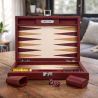 Backgammon Taille M en cuir grainé – Fabrication artisanale Paris