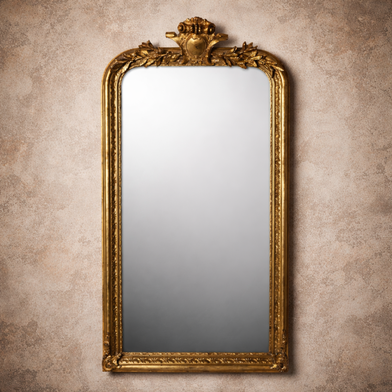 Miroir Le Philippe – Miroir Mural Doré Classique