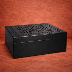Cave à Cigares Black and Gold – Humidificateur à Cigares Luxe