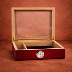 Acajou Fumé - Cave à cigares vitrée en acajou | GRS