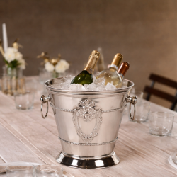 Majestic - Seau à vin argenté décoratif