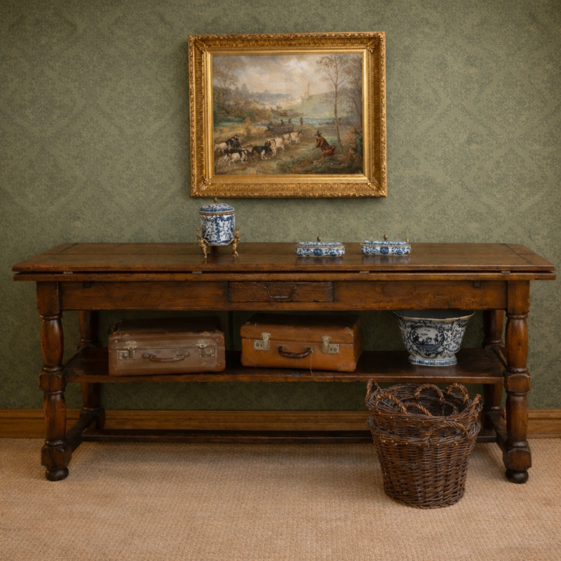 Console Vènerie - Chêne Foncé & Grand Format